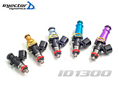 Высокоомные топливные форсунки Injector Dynamics ID1300cc (1300 куб.см/мин) для Nissan GTR (R35) Топливная рейка T1