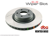 Спортивные тормозные диски DBA 4000 Series 6x6 Wiper Slot Rotors (насечки) Audi A8 Quattro V8 4.2L (D3/4E) Перед 4242SL