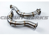 Спортивные даунпайпы (downpipes) Circuit Werks (без кат) 3 дюйма для BMW (E90/E92/E93) 335xi (N54)