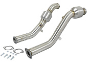 Спортивные даунпайпы (downpipes) aFe POWER (катализаторы) для Infiniti Q50/Q60 3.0L V6 Twin Turbo (VR30DDTT)