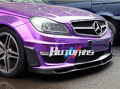 Накладки для переднего бампера Type-1 C63 AMG Facelift (карбон)