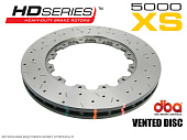 Ротор тормозного диска DBA 5000 Series XS (перфорация/насечки) для Nissan GT-R (R35) 388x34mm Перед/Правый 52370.1XS-R