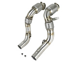 Спортивные даунпайпы (downpipes) aFe Power Street (катализаторы) для BMW X5M/X6M (F85/F86)