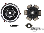 Сцепление Clutch Masters FX400 (Stage 4) корзина High Rev и 6-ти лепестковый демпферный диск Porsche 911 (996/997/997.2) 3.6L Turbo/GT2/GT3 3.6L/3.8L/4.0L GT3 RS (2001-2005/2007-2009/2010-2012) 20934-HRC6