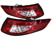 Задние фонари со светодиодами LED (Red Clear Lens) для Porsche 911 (997) 2005-2009